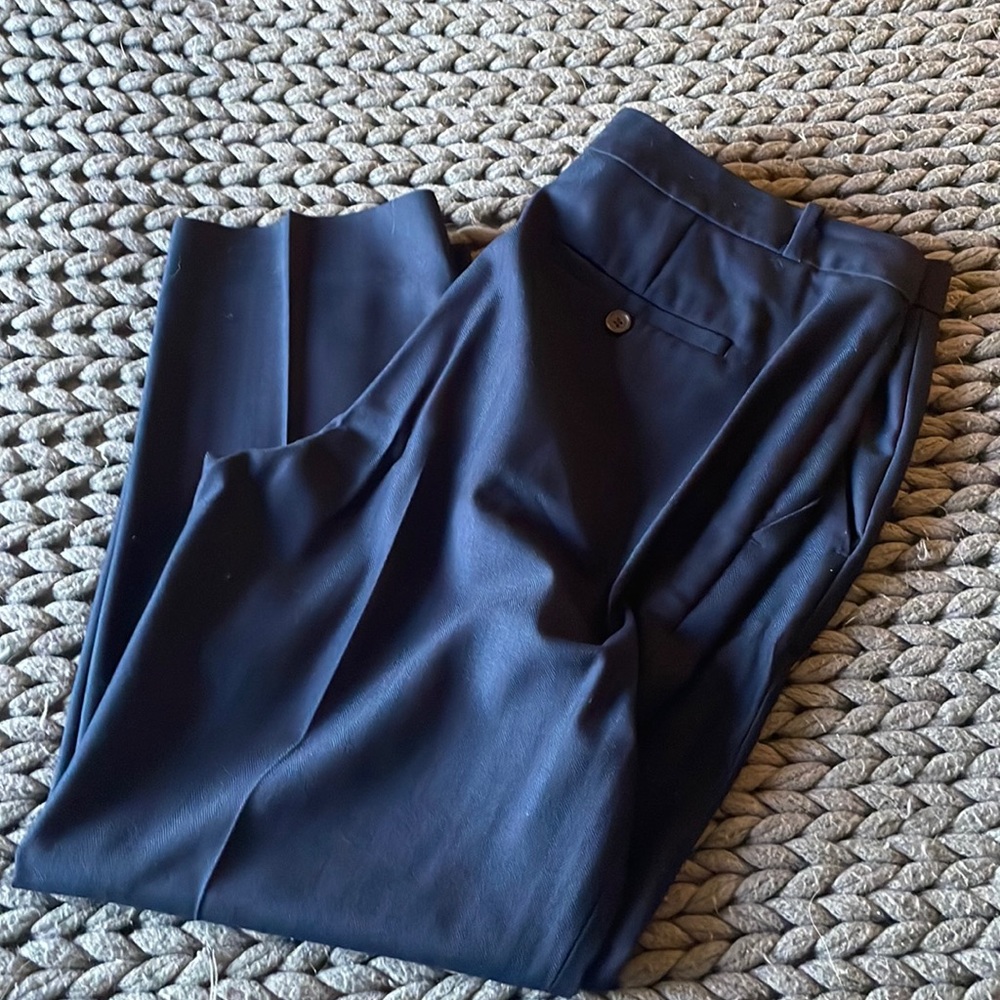 Banana Republic navy pinstripe pants